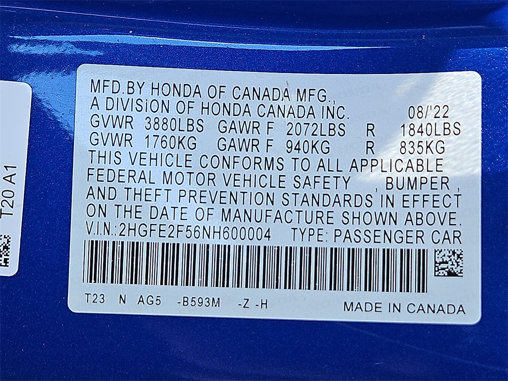 Thumbnail: 2022 Honda Civic - 18