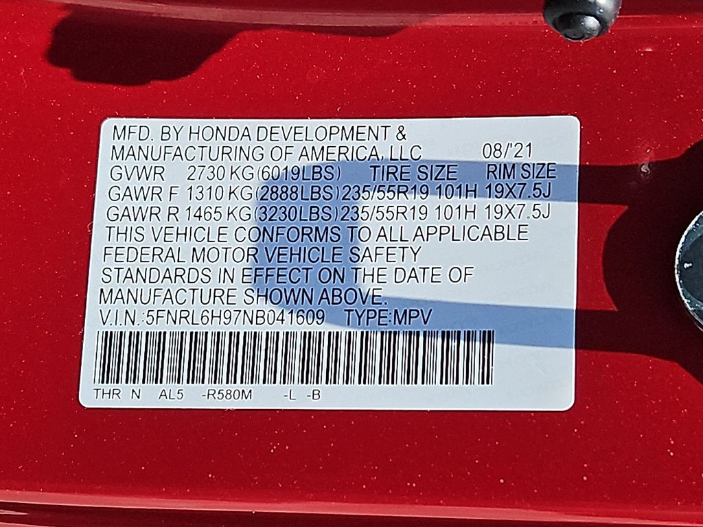 Thumbnail: 2022 Honda Odyssey - 16