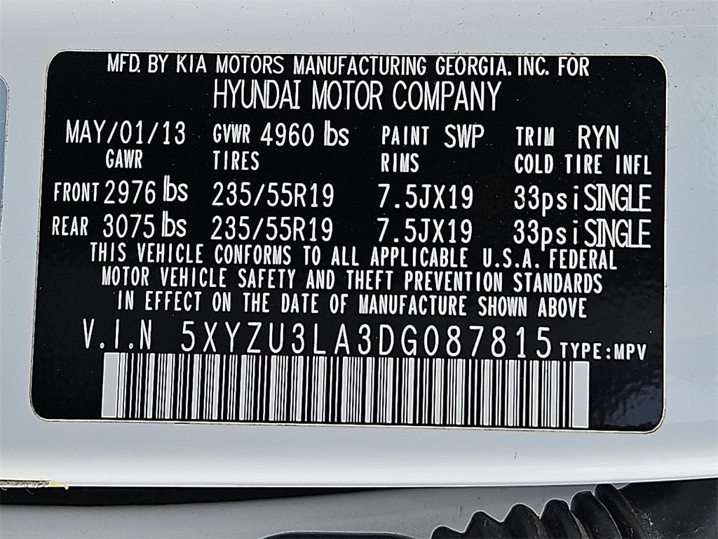 Thumbnail: 2013 Hyundai Santa Fe - 15