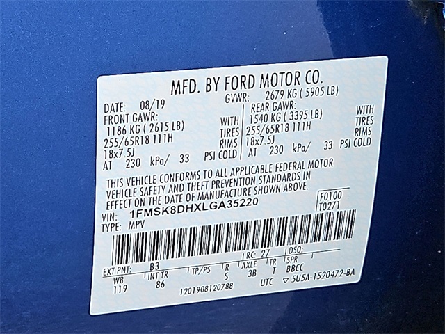 Thumbnail: 2020 Ford Explorer - 19