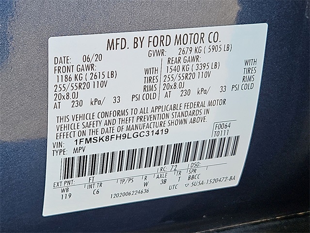 Thumbnail: 2020 Ford Explorer - 19