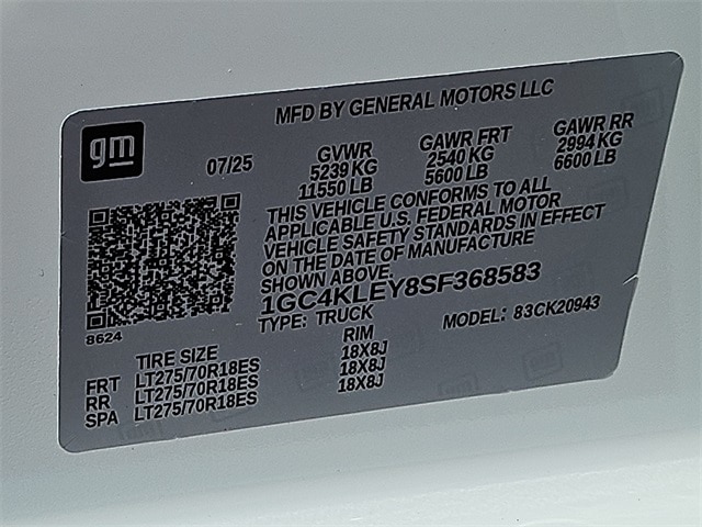 Thumbnail: 2025 Chevrolet Silverado 2500 - 8