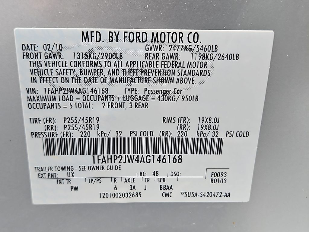 Thumbnail: 2010 Ford Taurus - 16