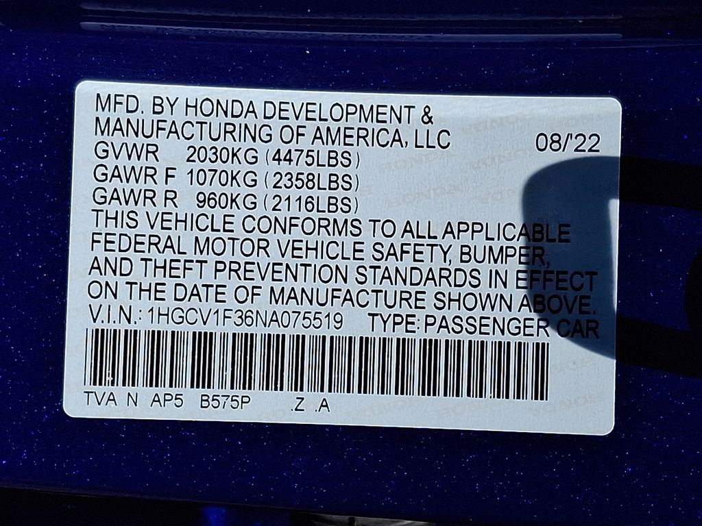 Thumbnail: 2022 Honda Accord - 17