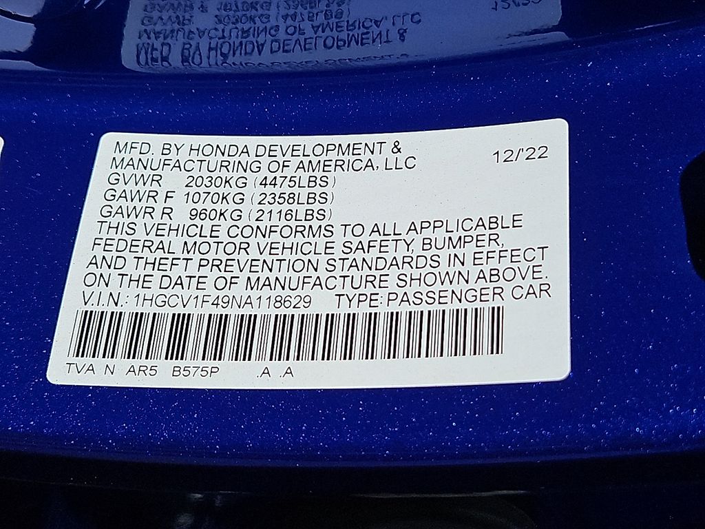Thumbnail: 2022 Honda Accord - 15
