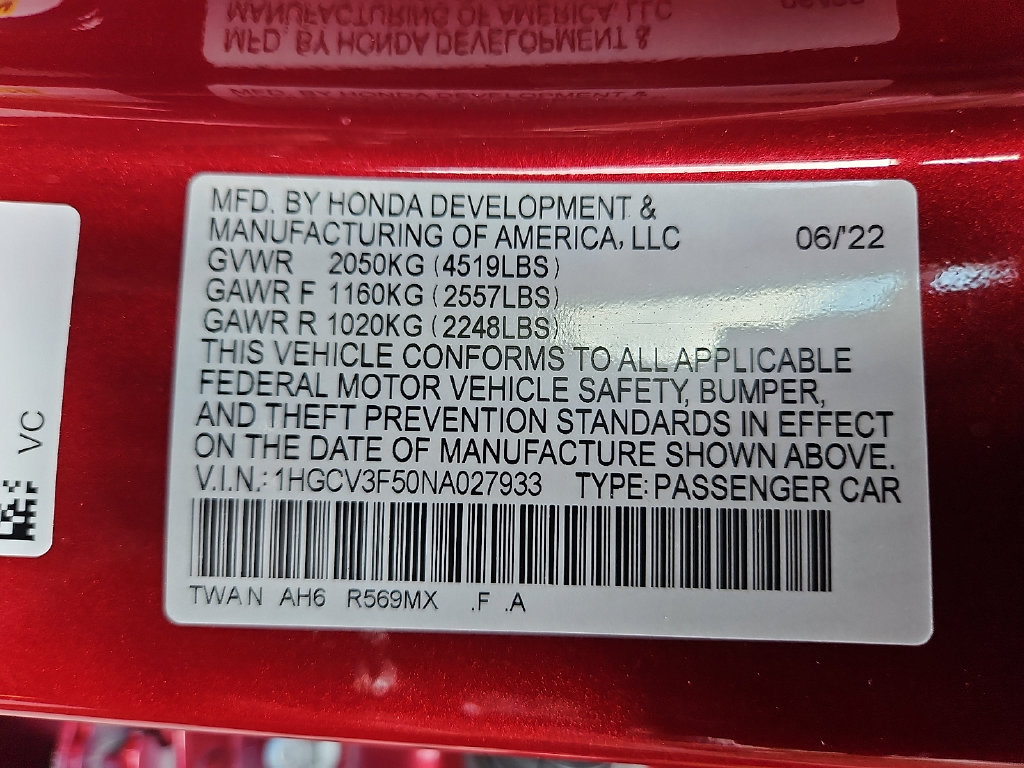 Thumbnail: 2022 Honda Accord - 5