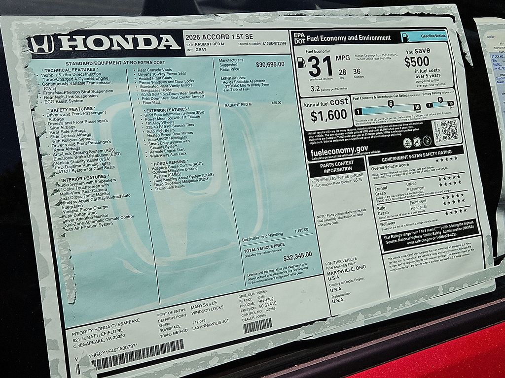 Thumbnail: 2026 Honda Accord - 19