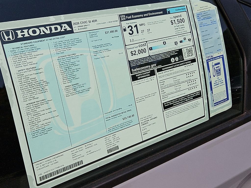 Thumbnail: 2026 Honda Civic - 19