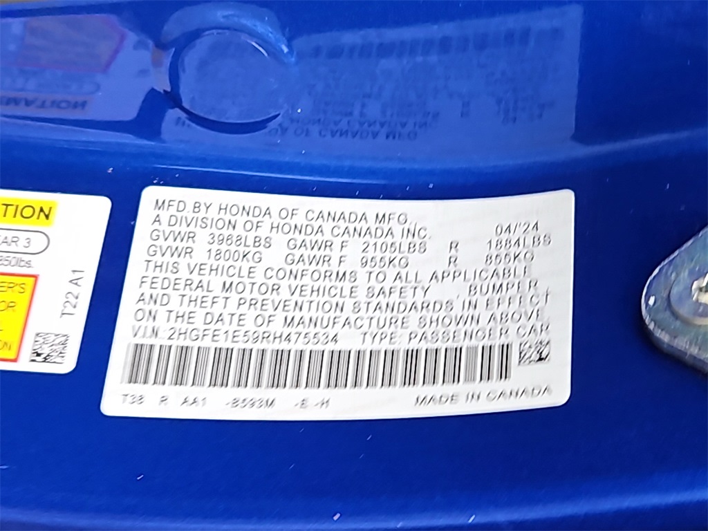 Thumbnail: 2024 Honda Civic - 17