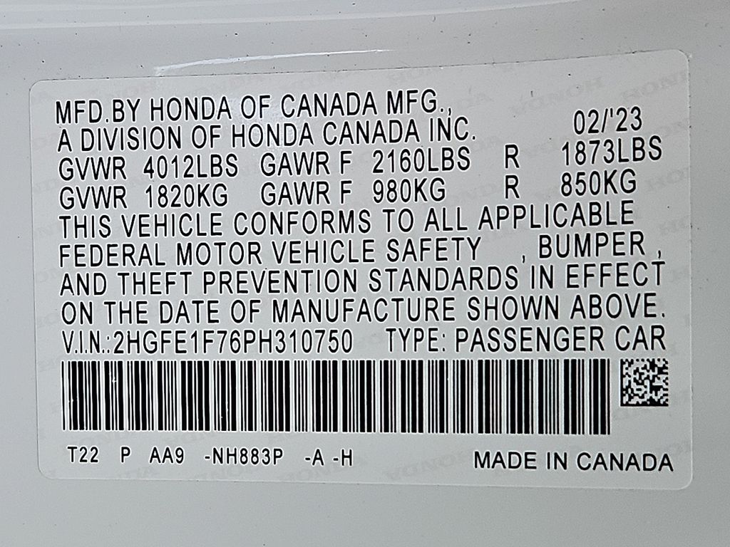 Thumbnail: 2023 Honda Civic - 15