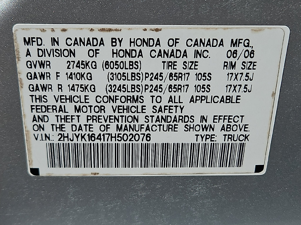 Thumbnail: 2007 Honda Ridgeline - 14