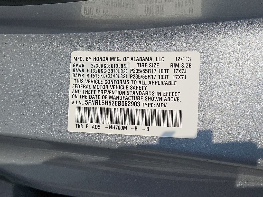 Thumbnail: 2014 Honda Odyssey - 17