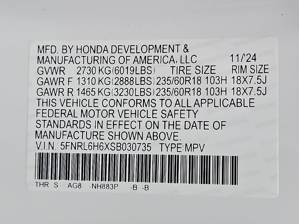 Thumbnail: 2025 Honda Odyssey - 16
