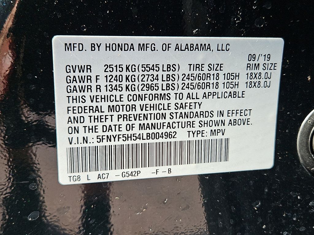 Thumbnail: 2020 Honda Pilot - 17