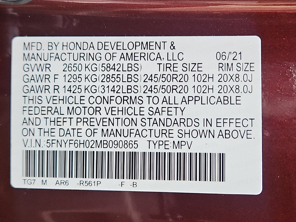 Thumbnail: 2021 Honda Pilot - 17