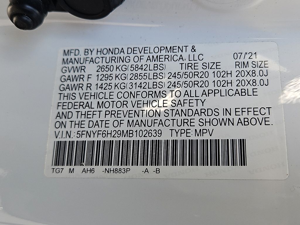 Thumbnail: 2021 Honda Pilot - 17