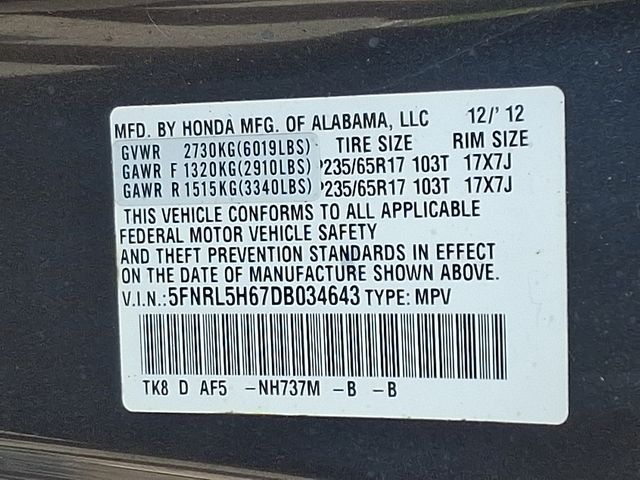 Thumbnail: 2013 Honda Odyssey - 15
