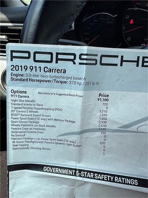 2019 Porsche 911 Carrera 22