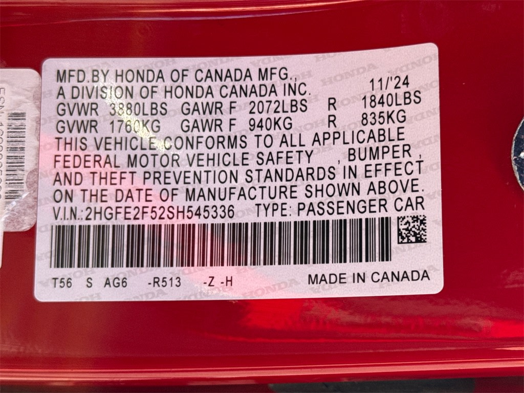 Thumbnail: 2025 Honda Civic - 18