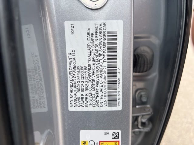 2021 Honda Accord Sport 16