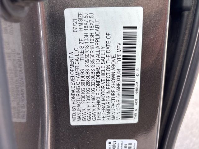 Thumbnail: 2022 Honda Odyssey - 14