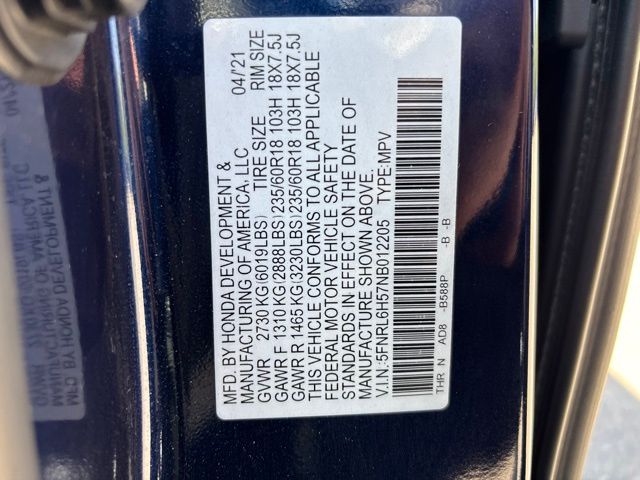 Thumbnail: 2022 Honda Odyssey - 15