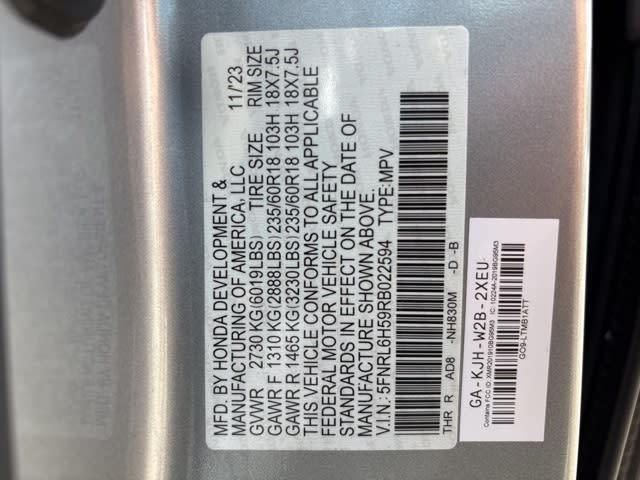 Thumbnail: 2024 Honda Odyssey - 15