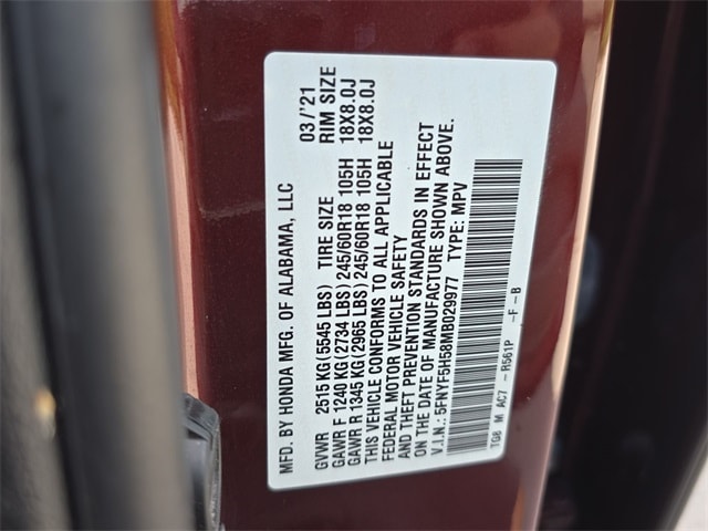 Thumbnail: 2021 Honda Pilot - 21