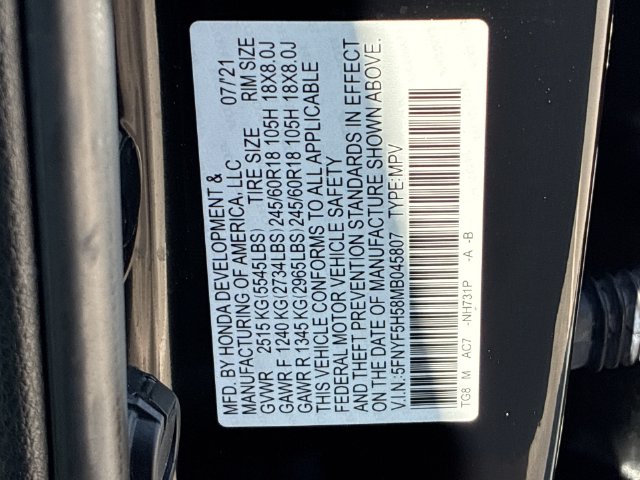 Thumbnail: 2021 Honda Pilot - 21