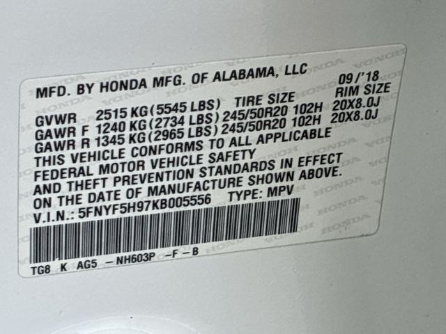 Thumbnail: 2019 Honda Pilot - 20