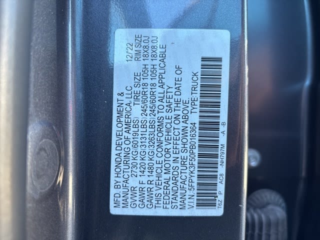 Thumbnail: 2023 Honda Ridgeline - 15