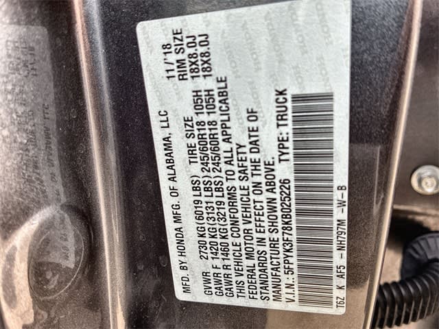 Thumbnail: 2019 Honda Ridgeline - 19