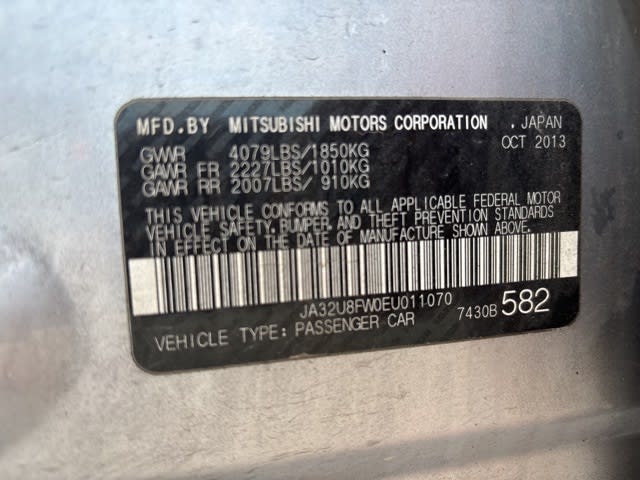 Thumbnail: 2014 Mitsubishi Lancer - 14