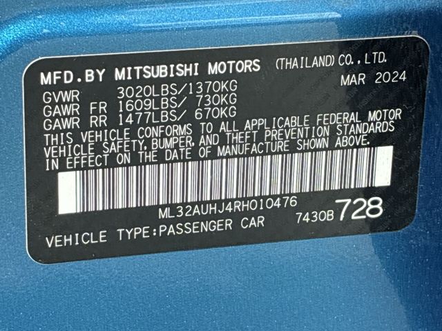 Thumbnail: 2024 Mitsubishi Mirage - 20