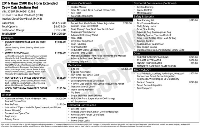 Thumbnail: 2016 RAM 2500 - 16
