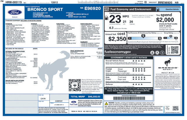 Thumbnail: 2024 Ford Bronco Sport - 13