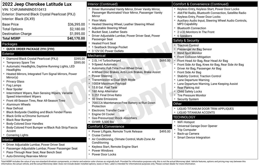 Thumbnail: 2022 Jeep Cherokee - 16