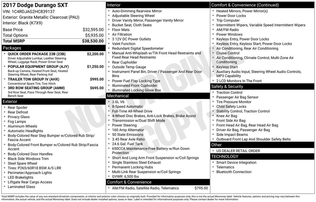 Thumbnail: 2017 Dodge Durango - 16