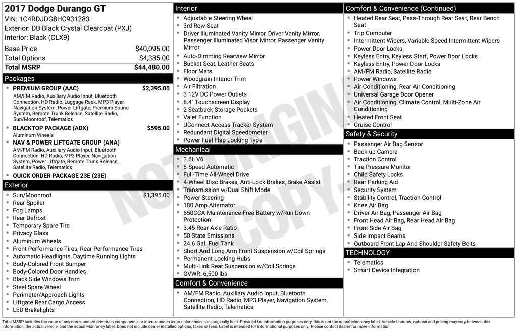 Thumbnail: 2017 Dodge Durango - 14