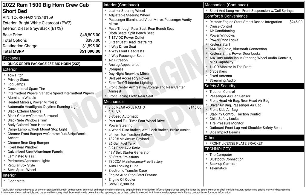 Thumbnail: 2022 RAM 1500 - 16