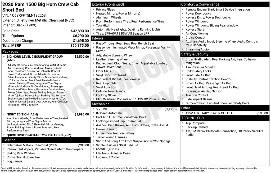 Thumbnail: 2020 RAM 1500 - 15
