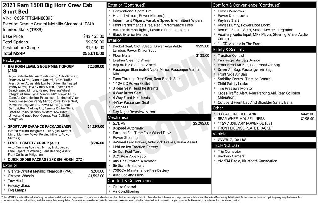 Thumbnail: 2021 RAM 1500 - 14