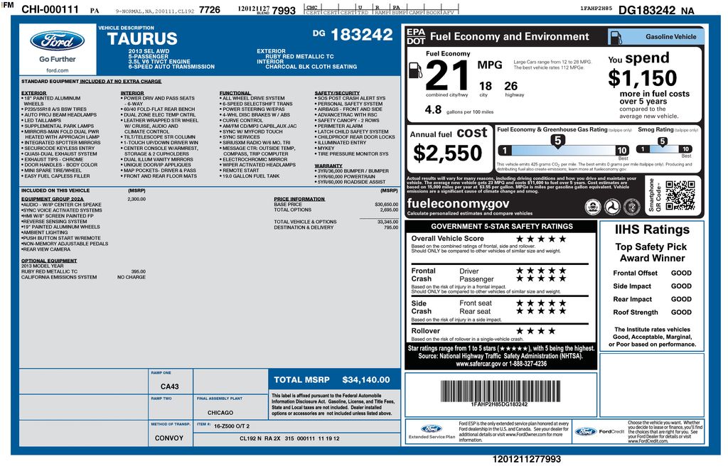 Thumbnail: 2013 Ford Taurus - 13