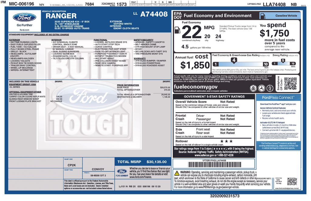 Thumbnail: 2020 Ford Ranger - 14