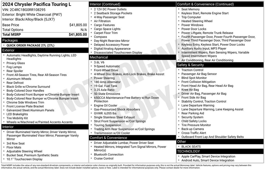 Thumbnail: 2024 Chrysler Pacifica - 20