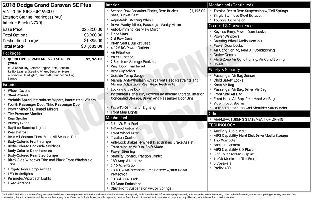 Thumbnail: 2018 Dodge Grand Caravan - 16