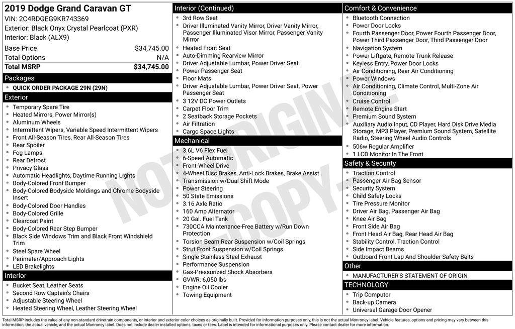 Thumbnail: 2019 Dodge Grand Caravan - 13