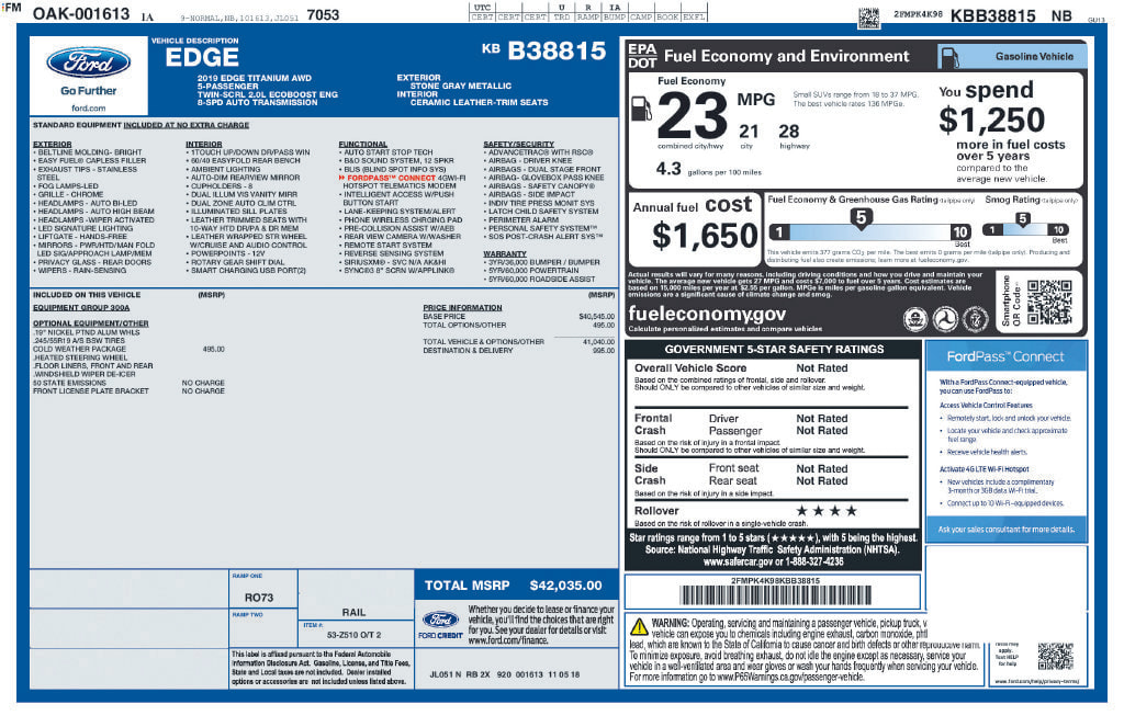Thumbnail: 2019 Ford Edge - 14