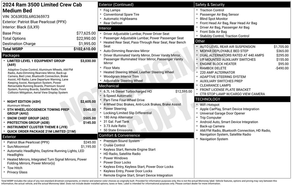 Thumbnail: 2024 RAM 3500 - 18
