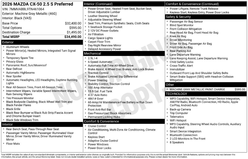 Thumbnail: 2026 Mazda CX-50 - 9